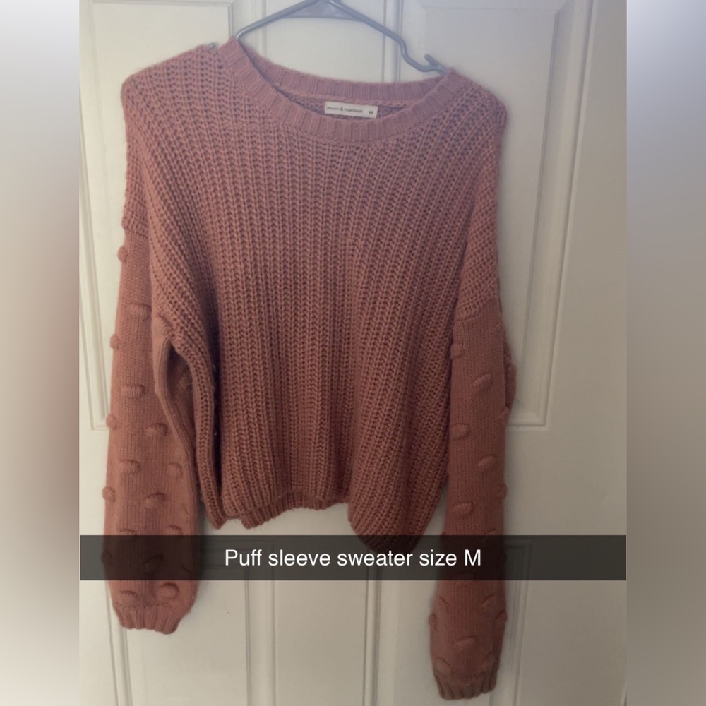 Puff sleeve sweater